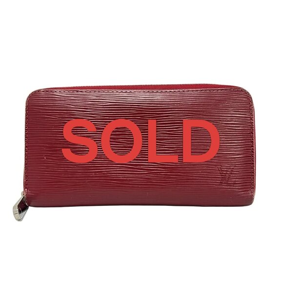LOUIS VUITTON Zippy Wallet Ruby Epi - CA1069 Long Wallet 188-052525 - Picture 1 of 5